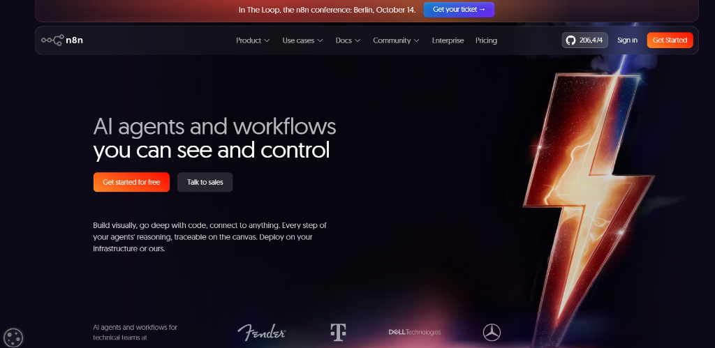 n8n Homepage - Workflow Automation for Developers